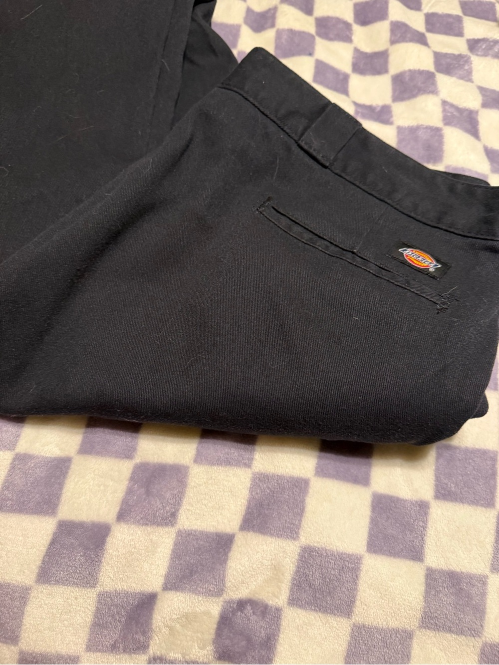 Dickies Men’s Black Straight-Fit Work Chinos